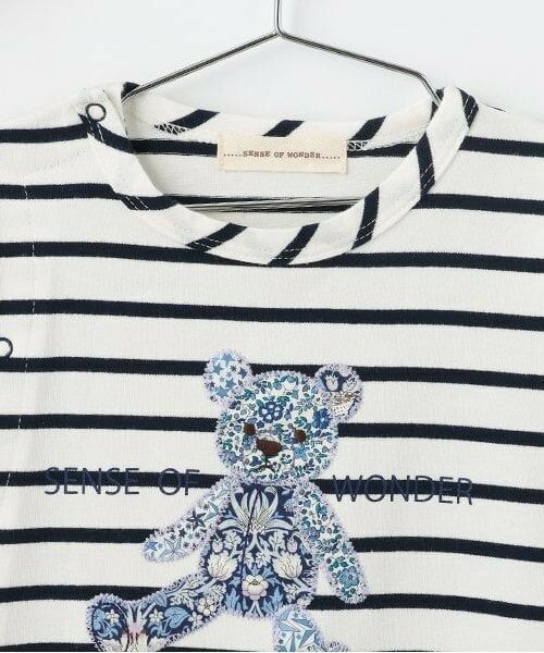 sense of wonder / センス オブ ワンダー ロンパース | リバティアップリケクマショートオール | 詳細2