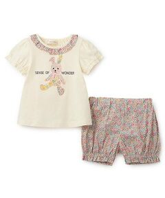 sense of wonder / センス オブ ワンダー ベビー・キッズウエア | リバティアップリケウサギベビースーツ