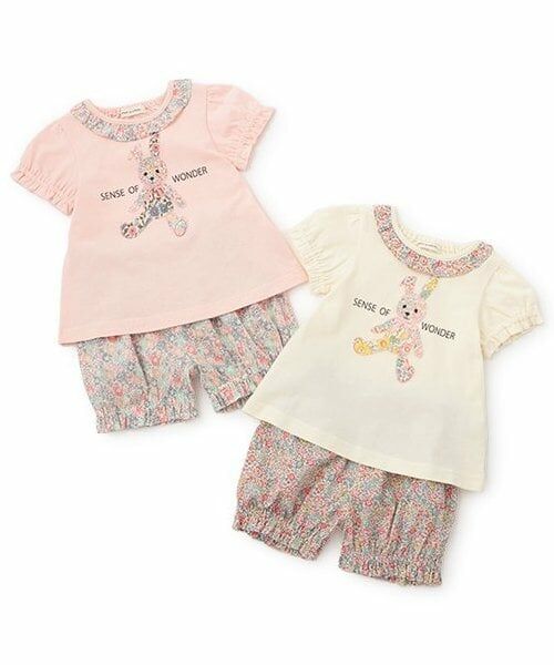 sense of wonder / センス オブ ワンダー ベビー・キッズウエア | リバティアップリケウサギベビースーツ | 詳細12