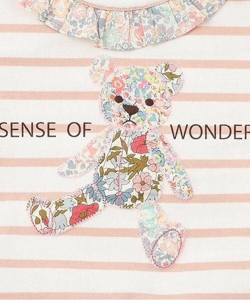 sense of wonder / センス オブ ワンダー ベビー・キッズウエア | リバティアップリケクマベビースーツ | 詳細4