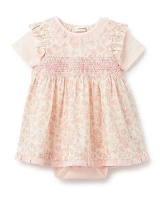 sense of wonder / センス オブ ワンダー ベビー・キッズウエア | 小花スモッキングボディスーツセット