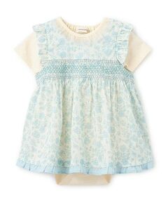 sense of wonder / センス オブ ワンダー ベビー・キッズウエア | 小花スモッキングボディスーツセット