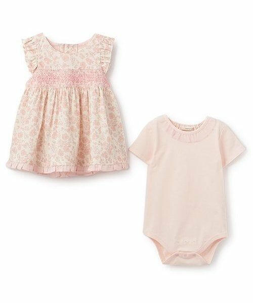 sense of wonder / センス オブ ワンダー ベビー・キッズウエア | 小花スモッキングボディスーツセット | 詳細2