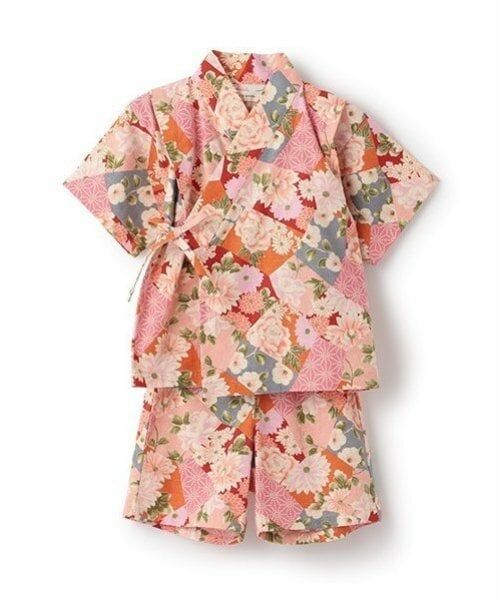 sense of wonder / センス オブ ワンダー 着物・浴衣・小物類 | 甚平スーツ(パッチワーク椿牡丹柄) | 詳細1