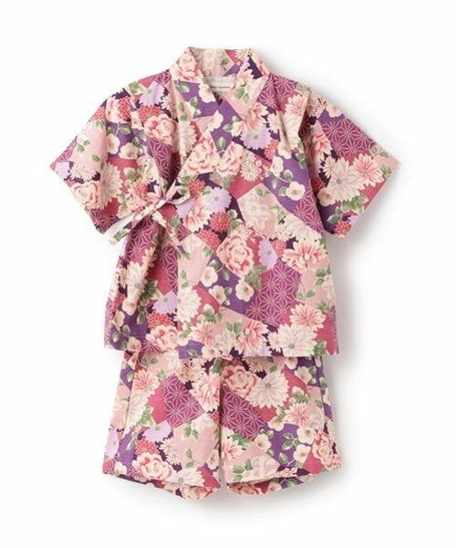 sense of wonder / センス オブ ワンダー 着物・浴衣・小物類 | 甚平スーツ(パッチワーク椿牡丹柄) | 詳細2