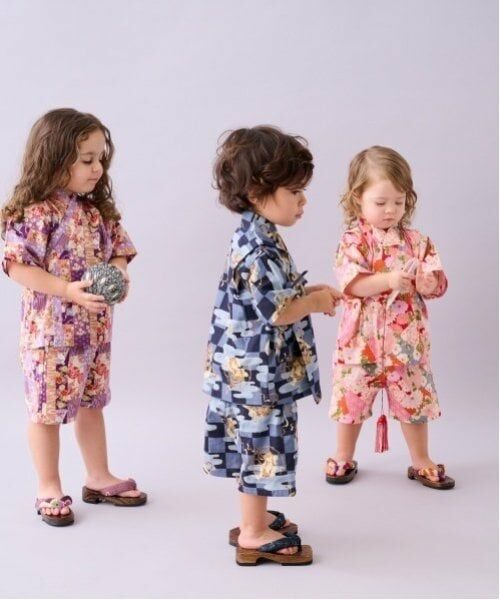 sense of wonder / センス オブ ワンダー 着物・浴衣・小物類 | 甚平スーツ(パッチワーク椿牡丹柄) | 詳細13