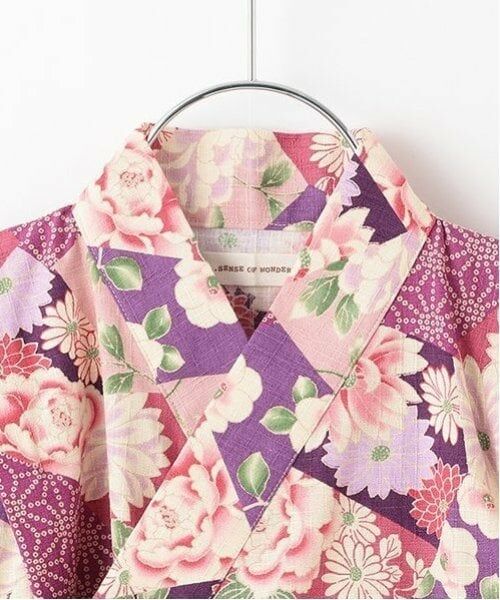 sense of wonder / センス オブ ワンダー 着物・浴衣・小物類 | 甚平スーツ(パッチワーク椿牡丹柄) | 詳細5