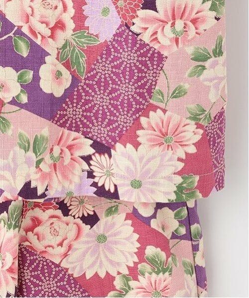 sense of wonder / センス オブ ワンダー 着物・浴衣・小物類 | 甚平スーツ(パッチワーク椿牡丹柄) | 詳細9