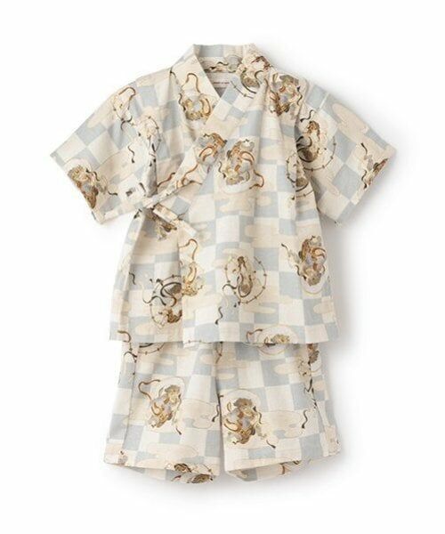 sense of wonder / センス オブ ワンダー 着物・浴衣・小物類 | 甚平スーツ(市松風神雷神柄) | 詳細1