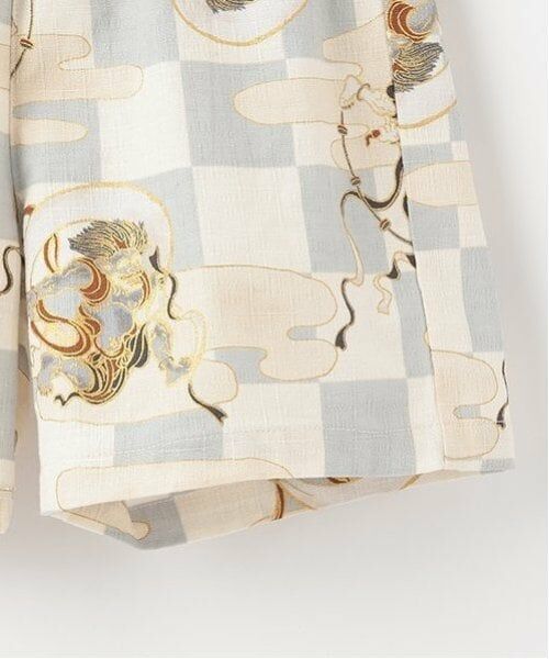 sense of wonder / センス オブ ワンダー 着物・浴衣・小物類 | 甚平スーツ(市松風神雷神柄) | 詳細10