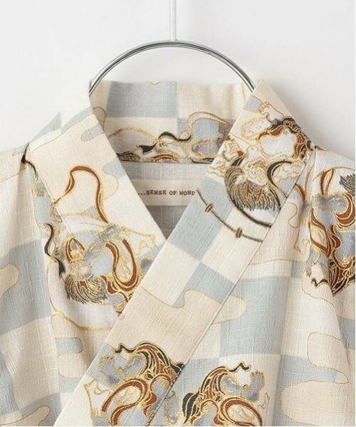 sense of wonder / センス オブ ワンダー 着物・浴衣・小物類 | 甚平スーツ(市松風神雷神柄) | 詳細4