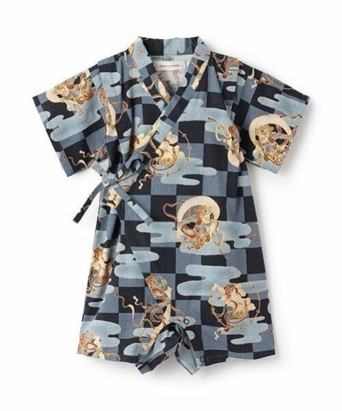 sense of wonder / センス オブ ワンダー 着物・浴衣・小物類 | 甚平オール(市松風神雷神柄) | 詳細2