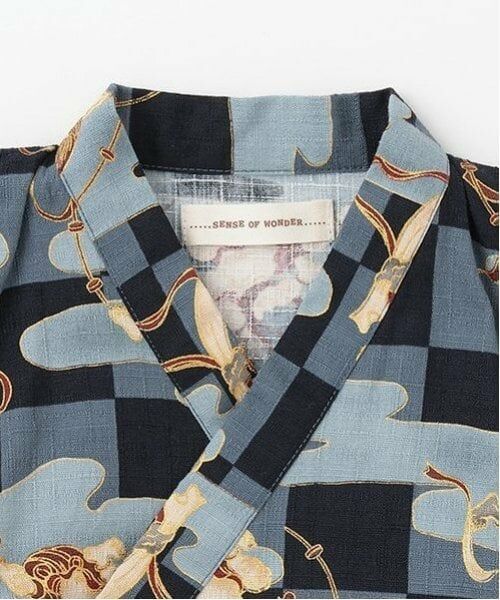 sense of wonder / センス オブ ワンダー 着物・浴衣・小物類 | 甚平オール(市松風神雷神柄) | 詳細4