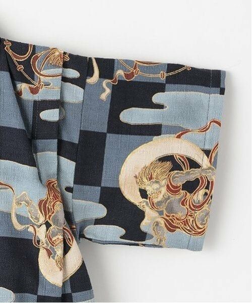 sense of wonder / センス オブ ワンダー 着物・浴衣・小物類 | 甚平オール(市松風神雷神柄) | 詳細5