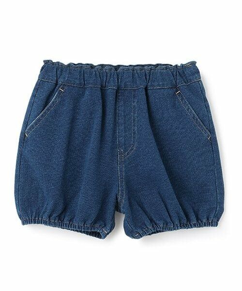 sense of wonder / センス オブ ワンダー ショート・ハーフ・半端丈パンツ | ニットデニムクマショートパンツ（紺）