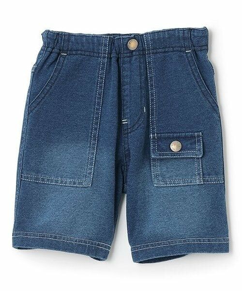 sense of wonder / センス オブ ワンダー ショート・ハーフ・半端丈パンツ | ニットデニムハーフパンツ（紺）