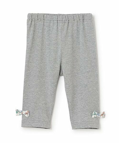 sense of wonder / センス オブ ワンダー レギンス・スパッツ | 【オーガニック】リバティリボン7分丈レギンス【日本製】（グレー）