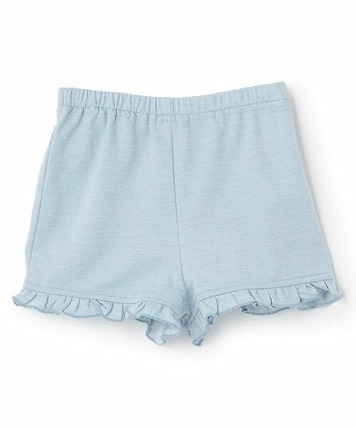 sense of wonder / センス オブ ワンダー ショート・ハーフ・半端丈パンツ | 裾フリルショートパンツ（ブルー）