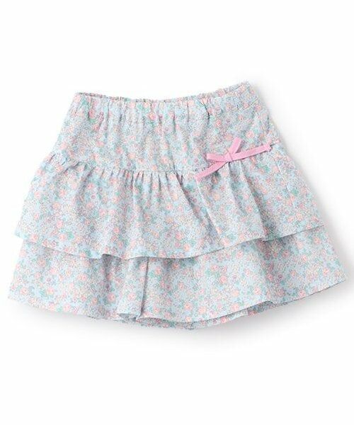 sense of wonder / センス オブ ワンダー ショート・ハーフ・半端丈パンツ | 小花フリルパンツ（ブルー）