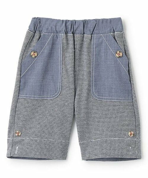 sense of wonder / センス オブ ワンダー ショート・ハーフ・半端丈パンツ | ミニハニカムハーフパンツ（紺）