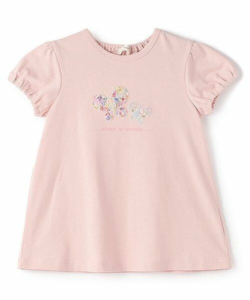 sense of wonder / センス オブ ワンダー Tシャツ | リバティちょうちょTシャツ（ピンク）