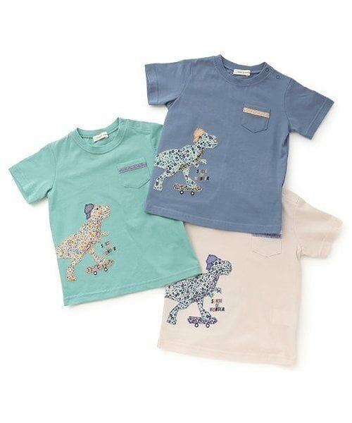 sense of wonder / センス オブ ワンダー Tシャツ | 接触冷感リバティダイナソーTシャツ | 詳細10