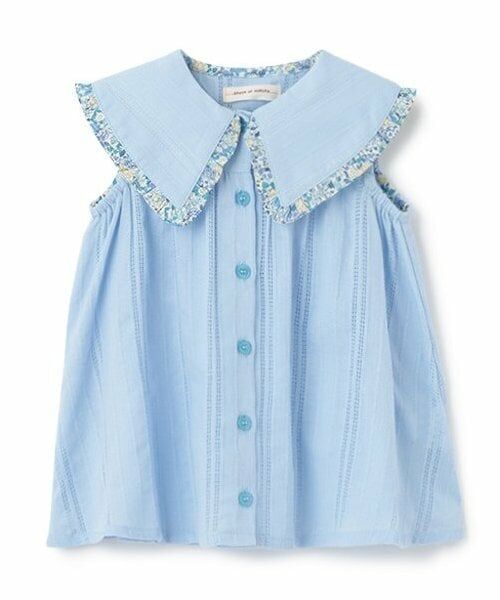 sense of wonder / センス オブ ワンダー その他トップス | リバティフリルチュニック（ブルー）