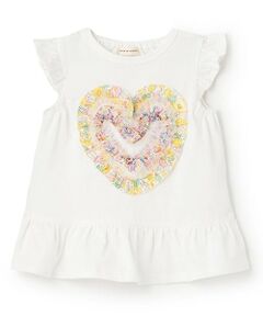 sense of wonder / センス オブ ワンダー Tシャツ | リバティフリルハート袖なしTシャツ