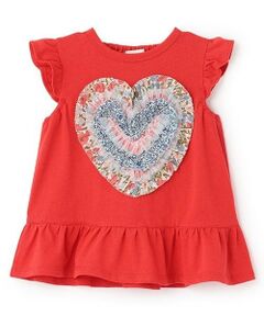 sense of wonder / センス オブ ワンダー Tシャツ | リバティフリルハート袖なしTシャツ