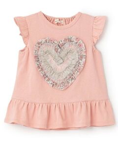 sense of wonder / センス オブ ワンダー Tシャツ | リバティフリルハート袖なしTシャツ