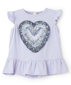 リバティフリルハート袖なしTシャツ