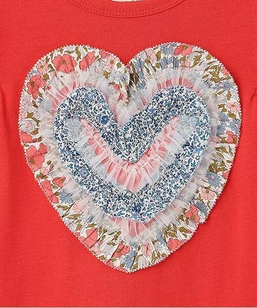 sense of wonder / センス オブ ワンダー Tシャツ | リバティフリルハート袖なしTシャツ | 詳細4