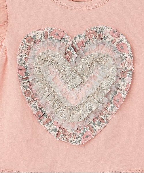 sense of wonder / センス オブ ワンダー Tシャツ | リバティフリルハート袖なしTシャツ | 詳細5