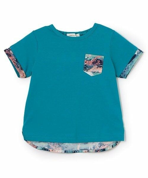 sense of wonder / センス オブ ワンダー Tシャツ | オーロラスカイTシャツ【日本製】（ブルー グリーン）