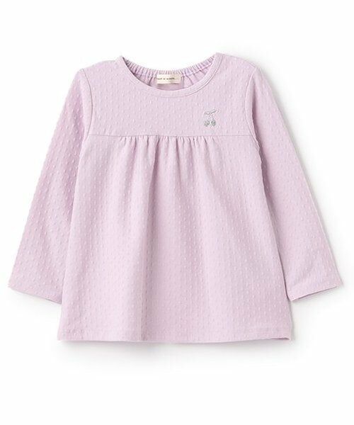 sense of wonder / センス オブ ワンダー Tシャツ | チェリードット長袖Tシャツ（ラベンダー）