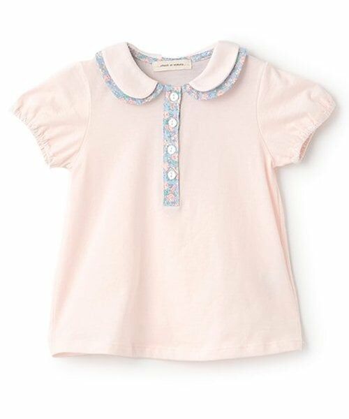 sense of wonder / センス オブ ワンダー シャツ・ブラウス | 小花柄コンビブラウス（ライト ピンク）