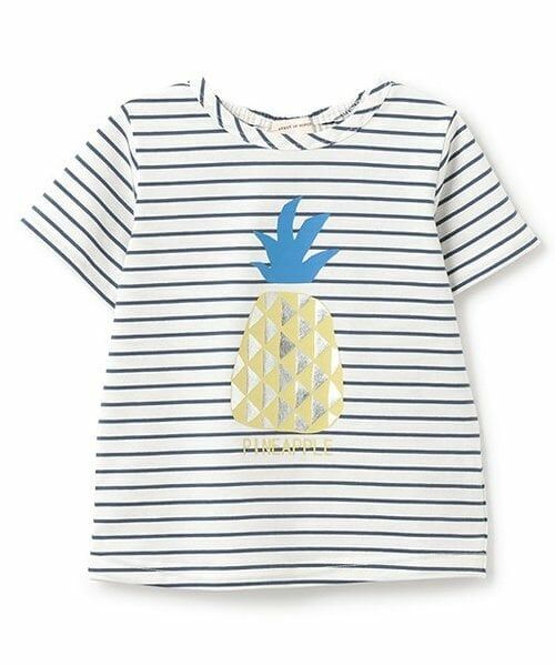 sense of wonder / センス オブ ワンダー Tシャツ | フルーツ半袖Tシャツ（紺）