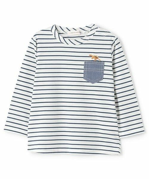 sense of wonder / センス オブ ワンダー Tシャツ | ボーダー長袖Tシャツ（オフ ホワイト）