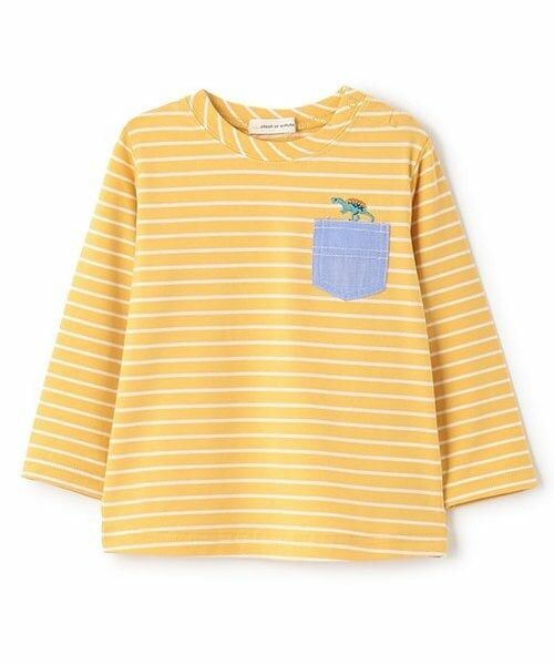 sense of wonder / センス オブ ワンダー Tシャツ | ボーダー長袖Tシャツ（黄）