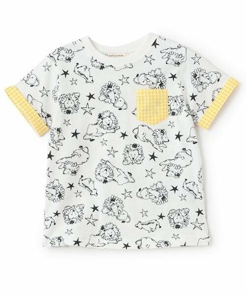 sense of wonder / センス オブ ワンダー Tシャツ | ライオンTシャツ（オフ ホワイト）