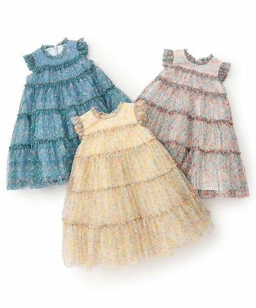 sense of wonder / センス オブ ワンダー ミニ丈・ひざ丈ワンピース | リバティプリントチュールドレス【日本製】 | 詳細10