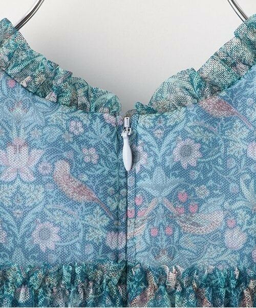 sense of wonder / センス オブ ワンダー ミニ丈・ひざ丈ワンピース | リバティプリントチュールドレス【日本製】 | 詳細7