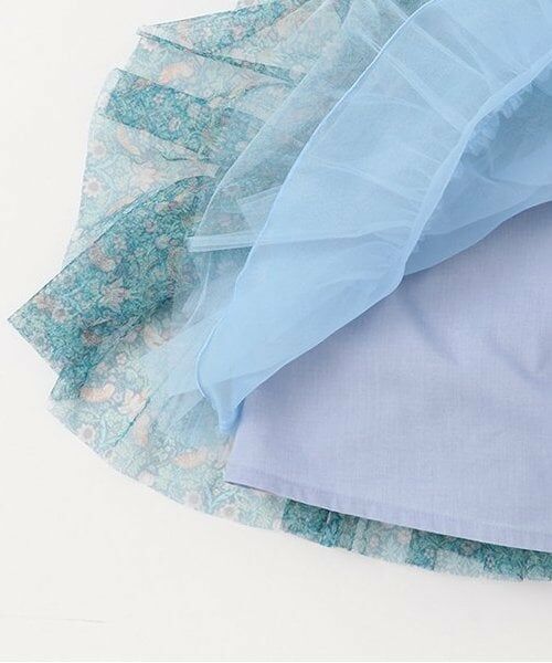 sense of wonder / センス オブ ワンダー ミニ丈・ひざ丈ワンピース | リバティプリントチュールドレス【日本製】 | 詳細8