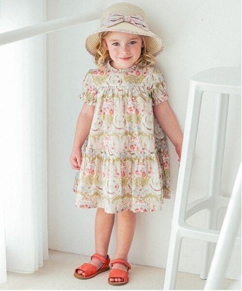 sense of wonder / センス オブ ワンダー ミニ丈・ひざ丈ワンピース | シンディーズガーデンワンピース【日本製】（ピンク）