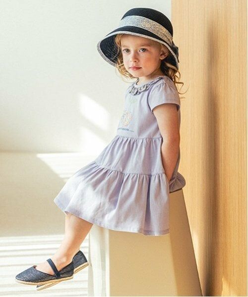 sense of wonder / センス オブ ワンダー ミニ丈・ひざ丈ワンピース | リバティチェリーワンピース（ラベンダー）