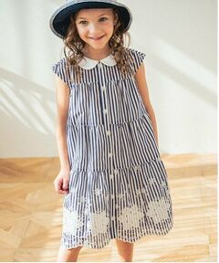 sense of wonder / センス オブ ワンダー ミニ丈・ひざ丈ワンピース | 裾レースティアードワンピース