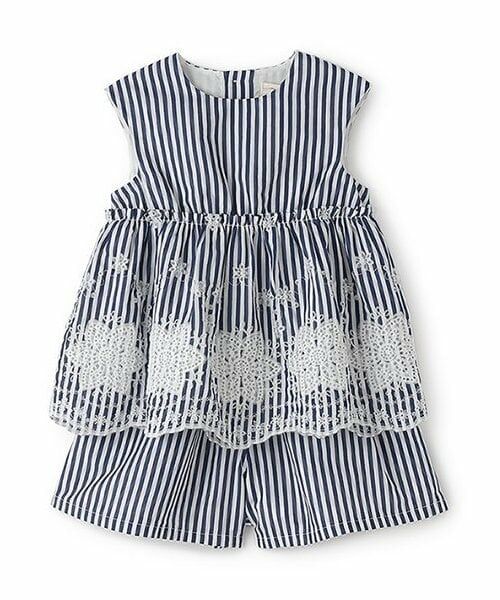 sense of wonder / センス オブ ワンダー その他トップス | 裾レースセットアップ（ストライプ）