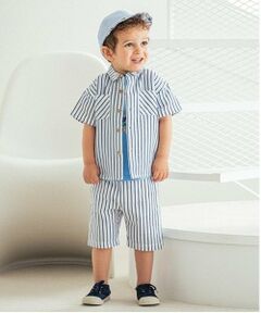 sense of wonder / センス オブ ワンダー シャツ・ブラウス | ストライプ半袖シャツセットアップ