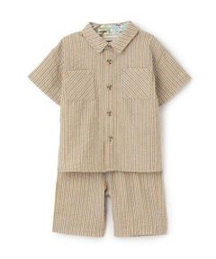 sense of wonder / センス オブ ワンダー シャツ・ブラウス | ストライプ半袖シャツセットアップ