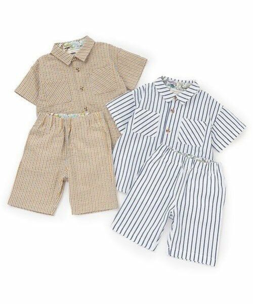 sense of wonder / センス オブ ワンダー シャツ・ブラウス | ストライプ半袖シャツセットアップ | 詳細14